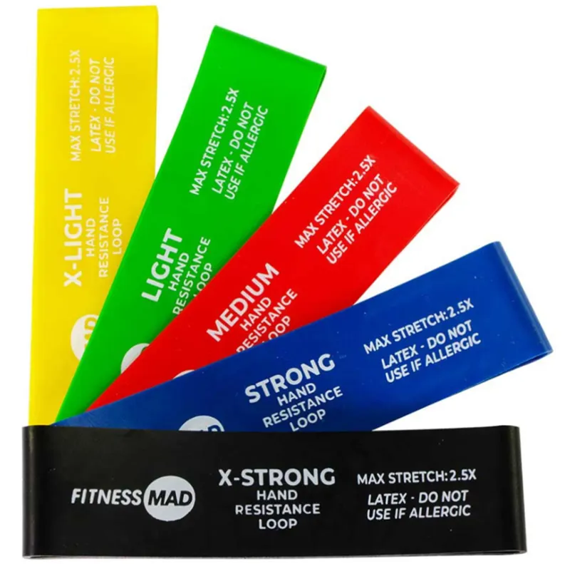 Fitness Mad Hand Resistance Loops Set Of 10-1